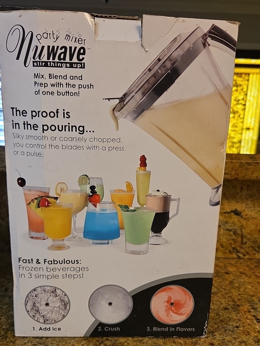 NuWave Party Mixer - Clear Jug with Black Lid 48 Oz